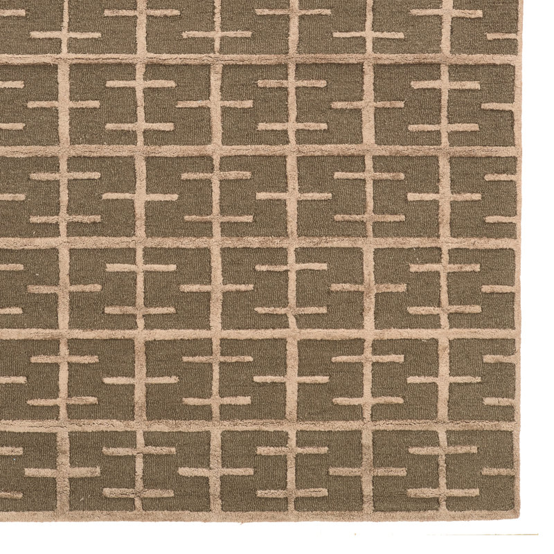 Winona Hand Tufted Wool Indoor Rug, Rectangle 8' x 11'