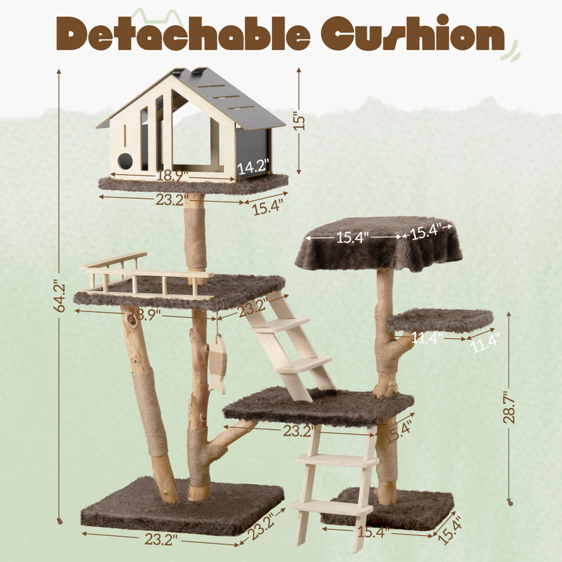 Maison de chat pour chats d'intérieur