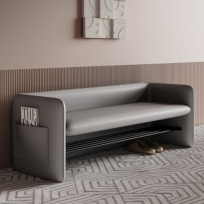 Tabouret avec rangement à chaussures 47,2 po