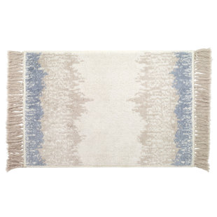 Bilst Cotton Reversible Bath Rug Highland Dunes Color: Taupe, Size: 24 x 72