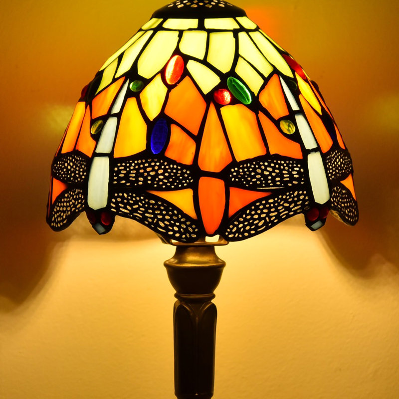Aliehs Table Lamp, Green/Orange/Blue
