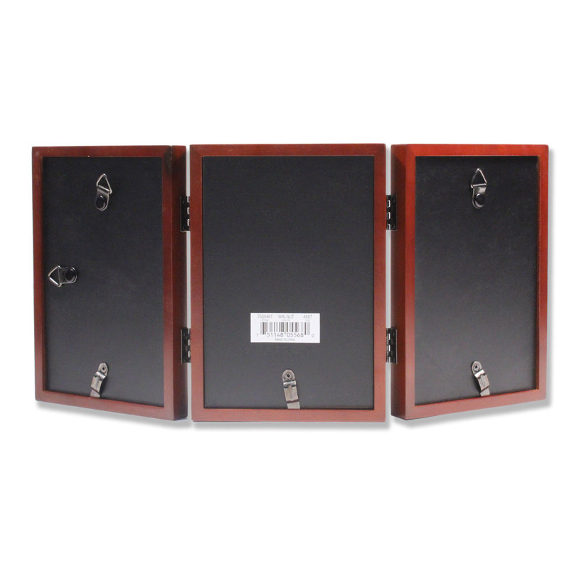 Cadre photo Smethwick Trio, 5 po x 7 po, Noyer satiné