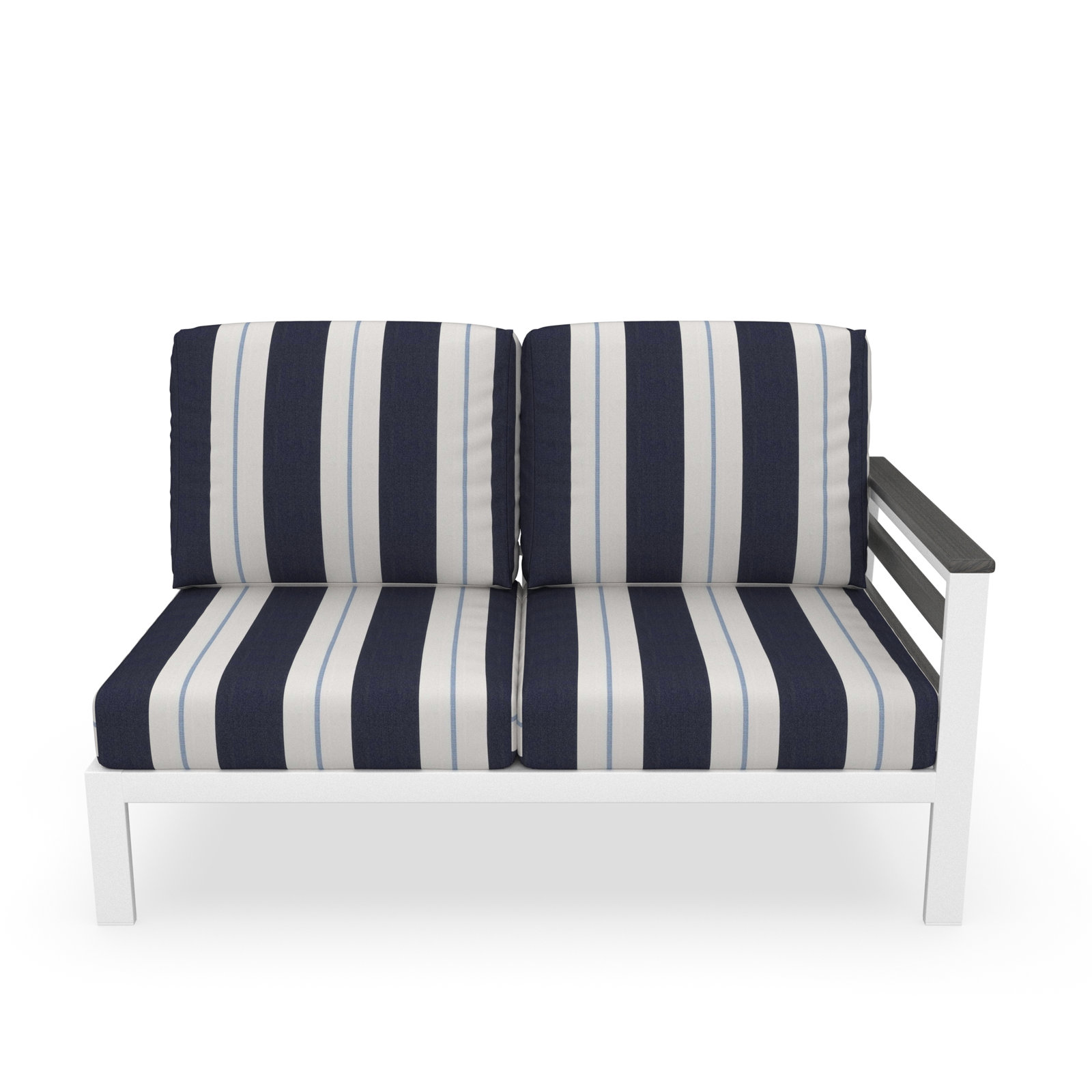 Townsend 55" Sunbrella® Patio Sectional, Right Hand Facing, Relate Harbor