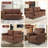 71.5'' Wide Fabric Loveseat Rolled Arm Sofa-90505118