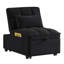 Lit escamotable avec velours noir réglable, lit compact en velours moderne, espace de détente et espace-112613634
