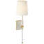 Julie Neill Lucia 21" Cordless Sconce with Linen Shade-2105074076