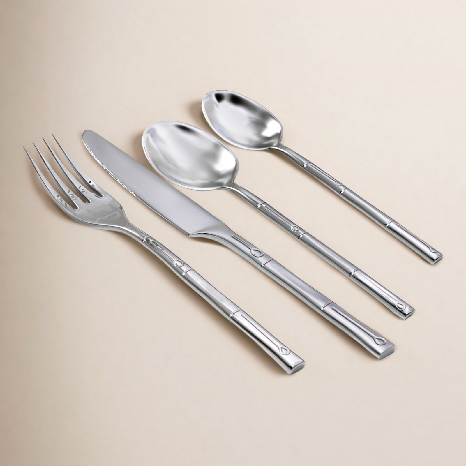 Stainless Steel Flatware - Set of 20