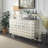 Light luxury silver foil process sideboard. 58.66 " W Sideboard
