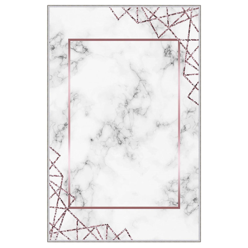 Stylish Hall Carpet Runner, 2.6 x 6.6 Feet | 100% Polyester, 650 g/m², 0.3 in Pile Height | Antibacterial & Non-Slip PVC Dot Underside | Machine Washable, Durable 3D Digital Print | Perfect for Home Décor