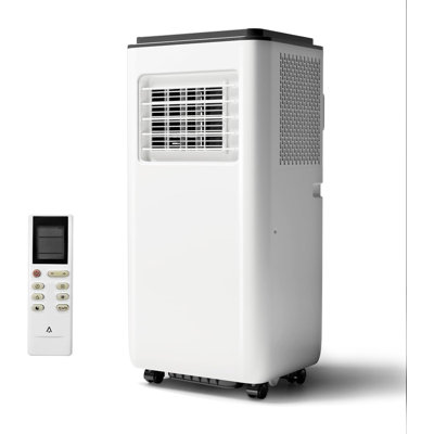 Climatiseurs portatifs de 8 000 BTU - Unité CA écoénergétique avec télécommande, minuterie 24H, fonctionnement silencieux pour les chambres à coucher, les bureaux et les dortoirs jusqu'à 350 pieds carrés, comptoir noir