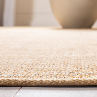 Martha Stewart Sisal/Jute Solid Color Rug in Ivory