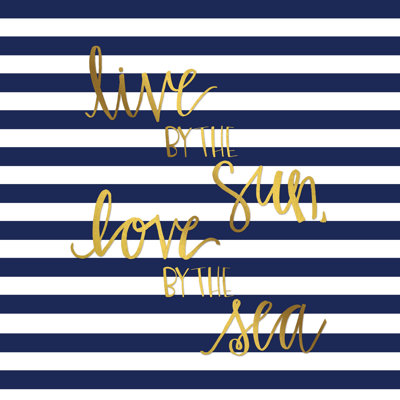 Live By The Sun Gold 2 - Wrapped Canvas Print
