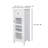 Jaeden Freestanding Floor Accent Storage Cabinet with Drawer, Textured Glass Door and Adjustable Shelf