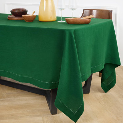 Sonoma Hemstitch - 100% Pure Linen Tablecloth (Prewashed)