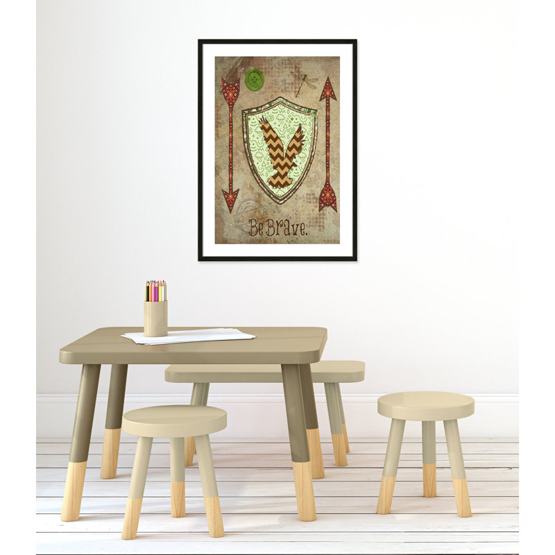 Adhésif décoratif 1 pi Vintage, H 35,5 po x l 25,5 po x P 1,1875 po, Encadré de boîte à grain de bois noir