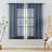 Farmhouse Sheer Curtains for Living Room Rod Pocket Panels Set-439441274-439441278