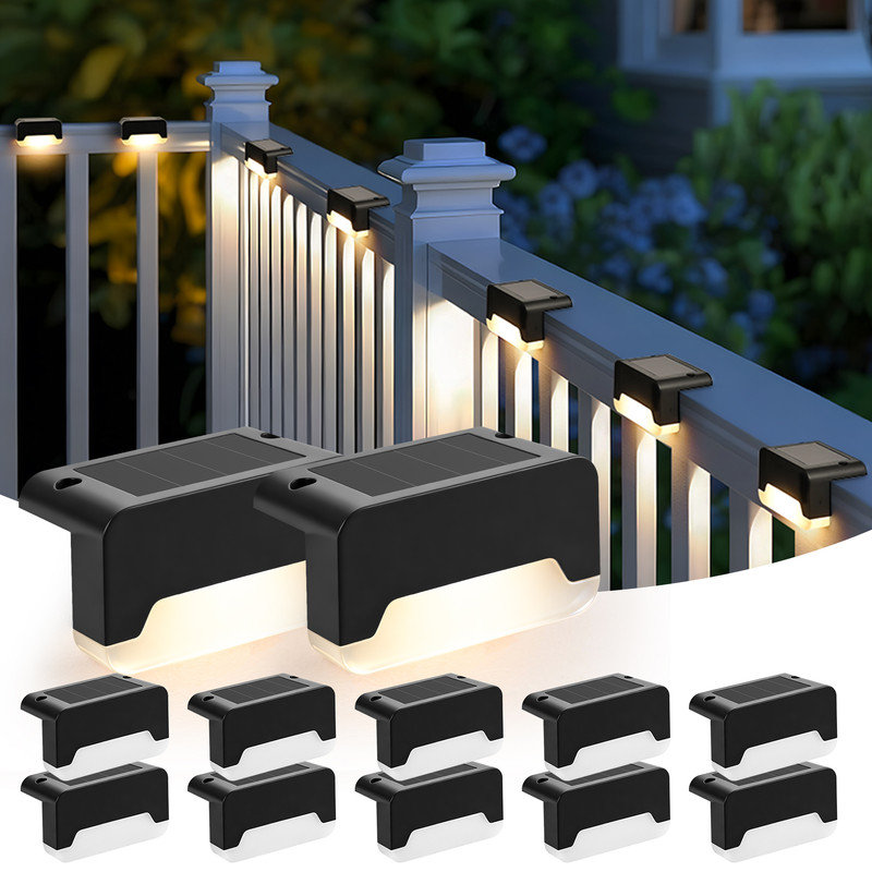Plastic Solar Powered Step Light Pack