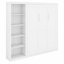 Lit escamotable élégant avec tablettes de rangement-815365806