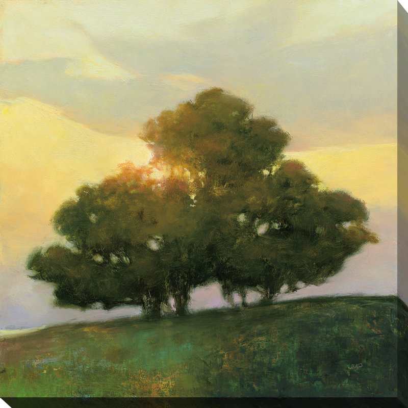 « épices tree », reproduction sur toile en vert, H 28 po x l 28 po x P 1,5 po, Toile tendue