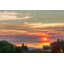«Barn on the Ridge at Sunset», reproduction d'art sur toile tendue-627756311