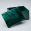 Boîte décorative en malachite sculptée à la main III