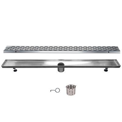 Rio Orinoco River Series 47 Inch Long Stainless Steel Linear Floor Shower Drain