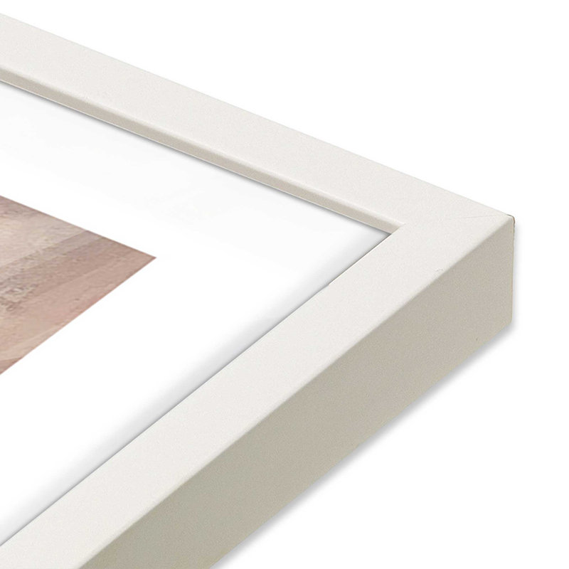«Russet Mist D dépliant», Cadre opaque blanc, H 15 po x l 12 po x P 1,25 po