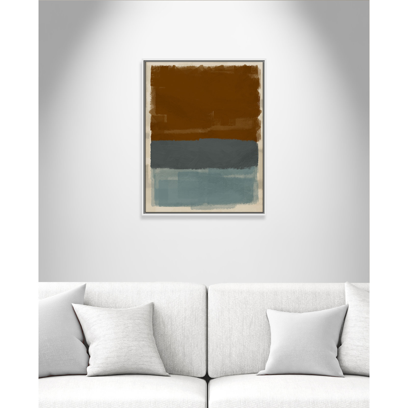 Turbulent Honesty Print by Marcus Prime, 23.5'' W x 29.5'' H, White Floater