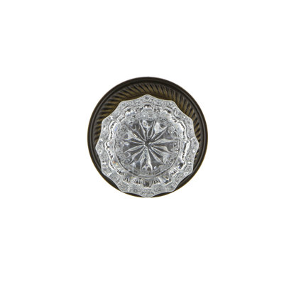 Rope Rosette with Crystal Door Knob