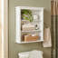 Armoire de rangement murale pour salle de bain avec deux tablettes ouvertes de l 27 po x H 29 po Dorset