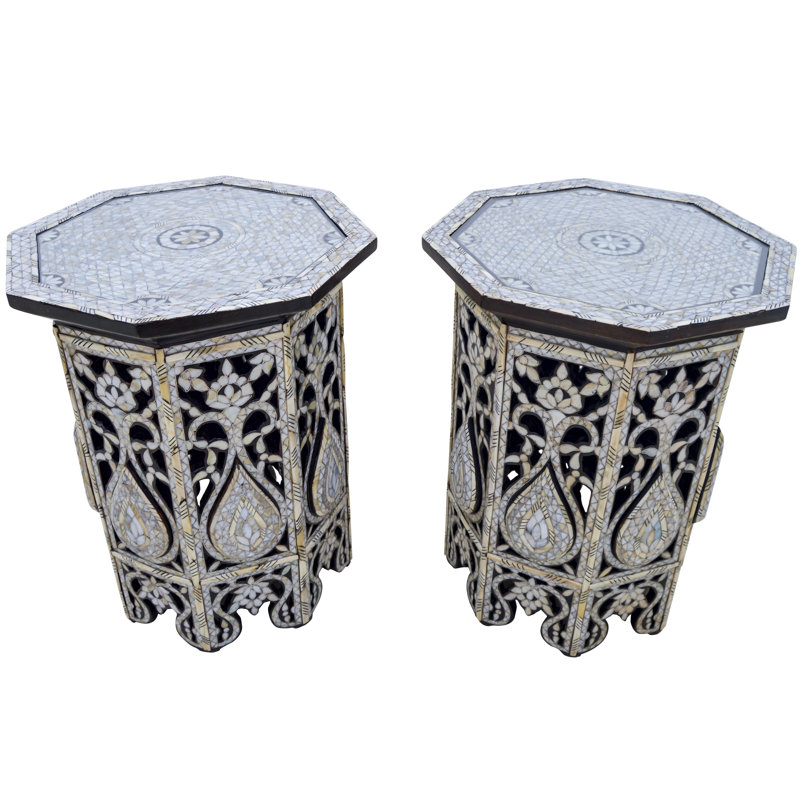 Andalusian Glass End Table