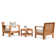 Bogota Teak 2 - Person Patio Conversation Sets with Sunbrella® Cushions