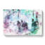 Horses in a Colourful Forest in Abstract - Wrapped Canvas-55313328