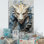 «Epic Blue and Gray Dragon Odyssey III», reproduction sur toile