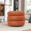 Fauteuil demi-tonneau rembourré et pivotant-1711897601
