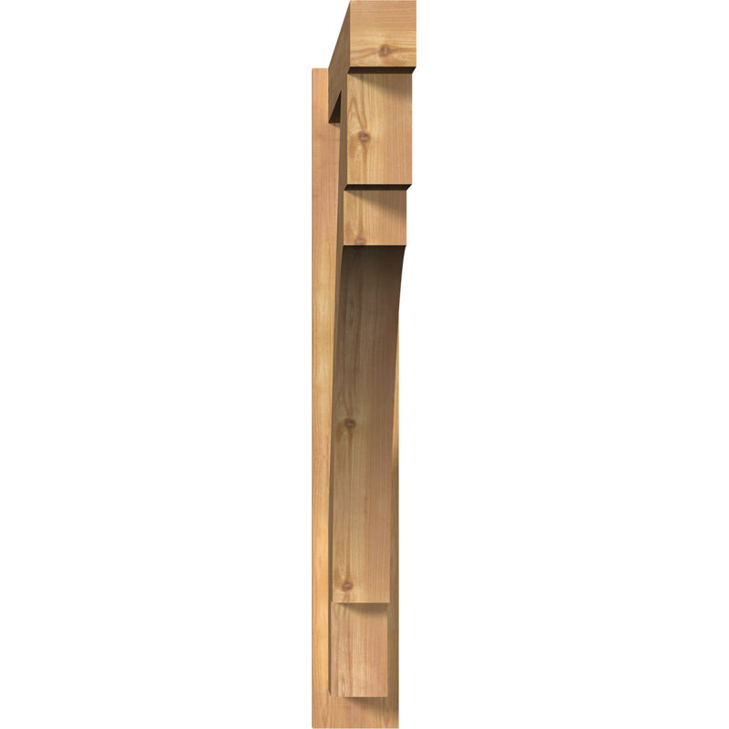 Persienne en bois Merced Block Rustic Timber, P 42 po x H 42 po, Sapin Douglas de 8 po (sciage brut)