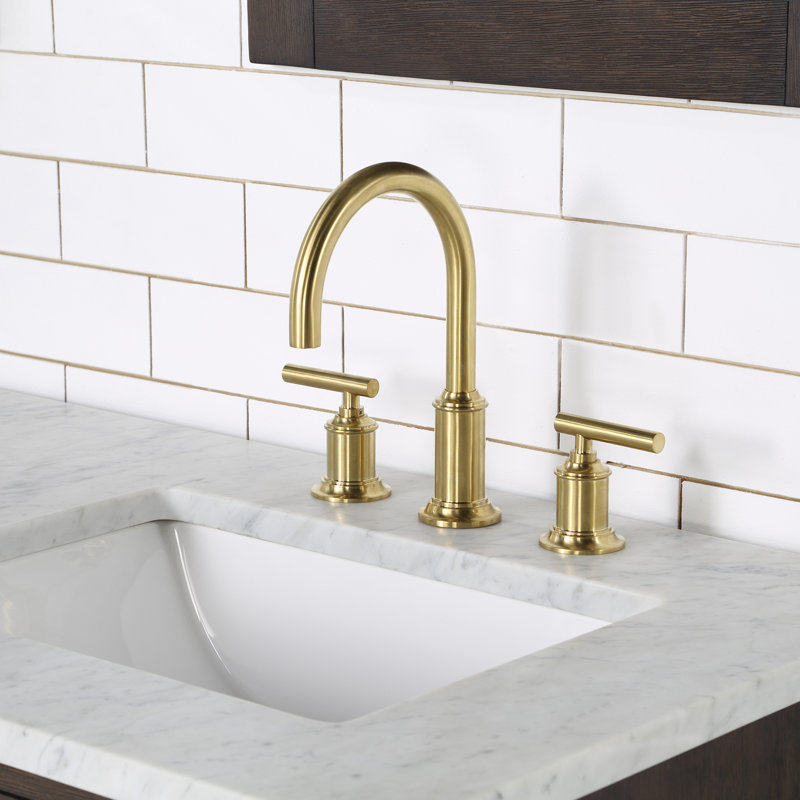 Chestnut 60" Carrara White Marble Countertop Bath Vanity with Faucet, Brown Oak