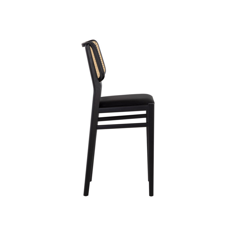 Creach Upholstered Stool with Solid Wood Frame