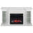 Henstinger Touch Screen Electric Fireplace with Bookcase