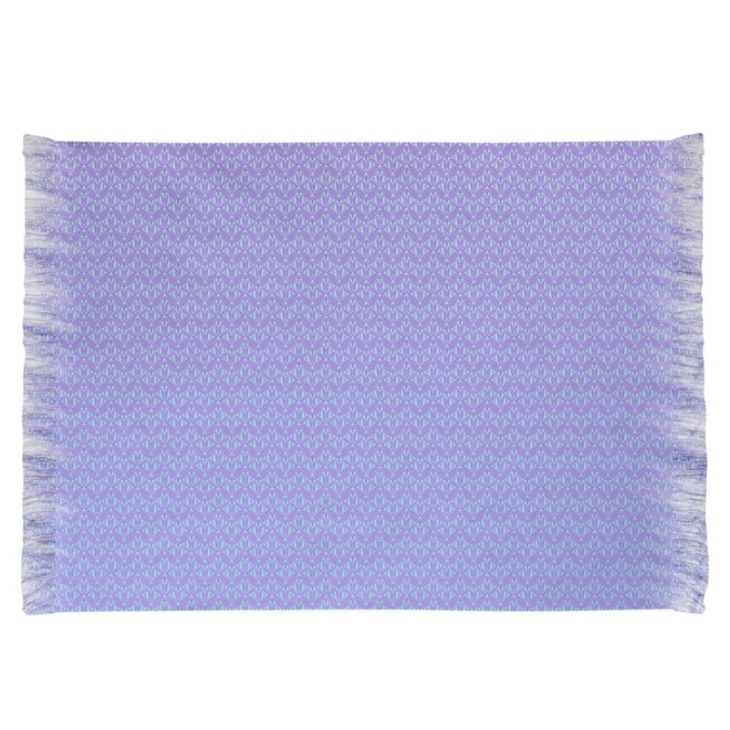 Tapis gris/mauve de zone classique art déco Mcguigan, Non