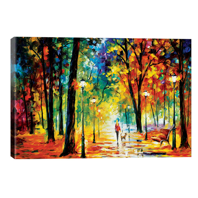 Improvisation Of Nature by Leonid Afremov - Wrapped Canvas Painting, 66.04 cm H x 45.72 cm W x 1.91 cm D