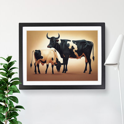 Two Cows - Framed Print