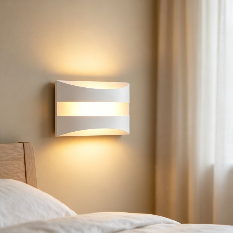 LED Flush Mounted Sconce, White