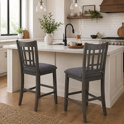 Ensemble de 2 chaises à hauteur de comptoir, tabourets de bar pour îlot de cuisine