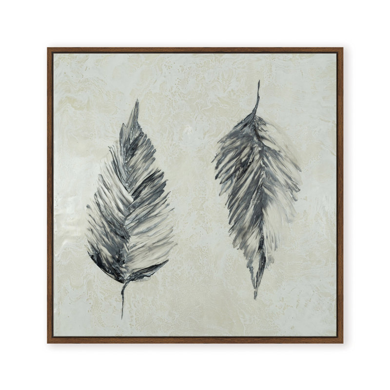 Nature Inspired "Silver Foliage" Canvas Wall Art By , 30" H x 30" W x 1.125" D, Framed Print, Gold