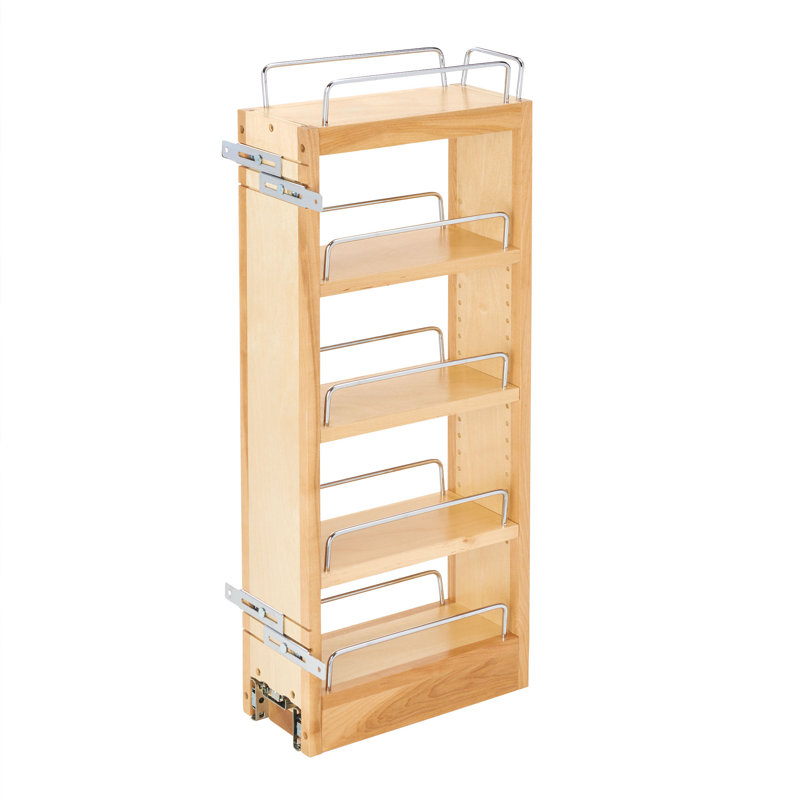 Support de rangement mural avec système d'organisation escamotable pour armoire de cuisine Rev-A-Shelf