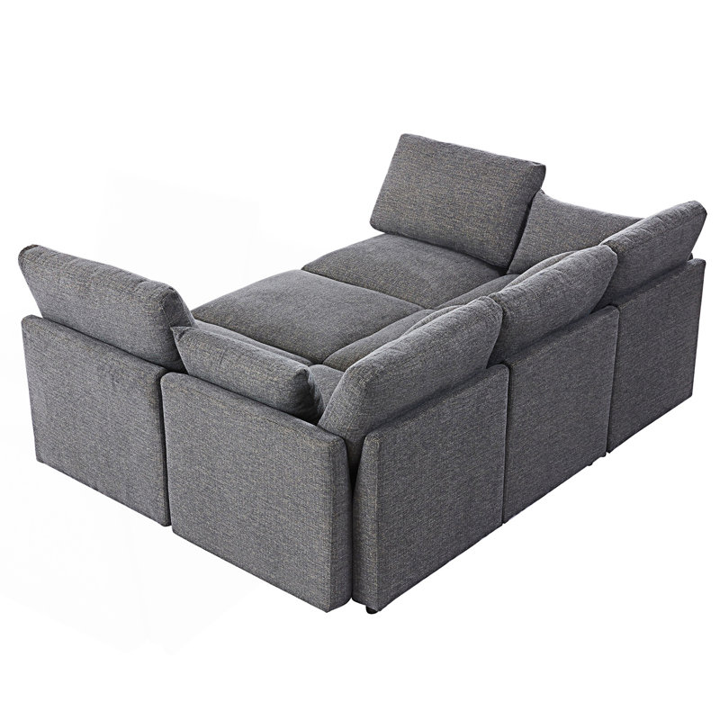 Sectional Sofa, Modular Sofa, U-Shaped Sofa Couch