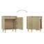 Spalding Bed Cabinet with Solid Wood Legs 40x30x50 cm-1552069739