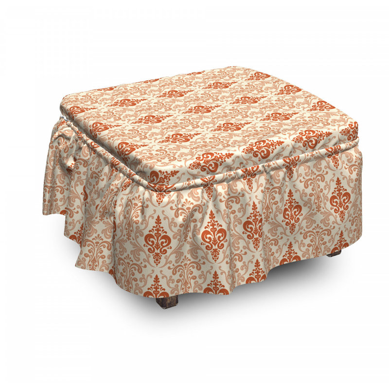Housse pour repose-pieds floral byzantin