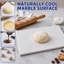 Plateau de service pour planche à fromage en marbre blanc cassé Creative Home Natural Off White